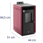 Cargar imagen en el visor de la galería, Estufa de pellets - 6 kW - para 50–150 m³ - 5 niveles - temporizador
