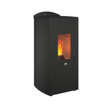 Cargar imagen en el visor de la galería, Estufa de pellet KRONE 7 kW negra
