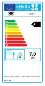 Cargar imagen en el visor de la galería, Estufa de pellet KRONE 7 kW negra
