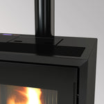Cargar imagen en el visor de la galería, Estufa de pellet estanca FREEPOINT Modo 9.36 kW negro WIFI incluido
