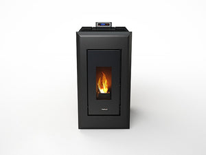 Estufa de pellet canalizable FREEPOINT Vega 10,5 kW antracita