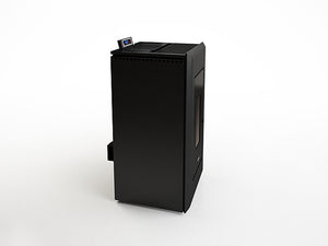 Estufa de pellet canalizable FREEPOINT Vega 10,5 kW antracita