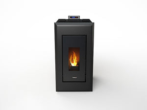 Estufa de pellet canalizable FREEPOINT Vega 10,5 kW antracita
