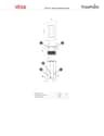 Estufa de pellet canalizable FREEPOINT Vega 10,5 kW blanco