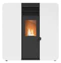 Cargar imagen en el visor de la galería, Estufa de pellet canalizable REDPOD First Advance Slim 8 kW blanca
